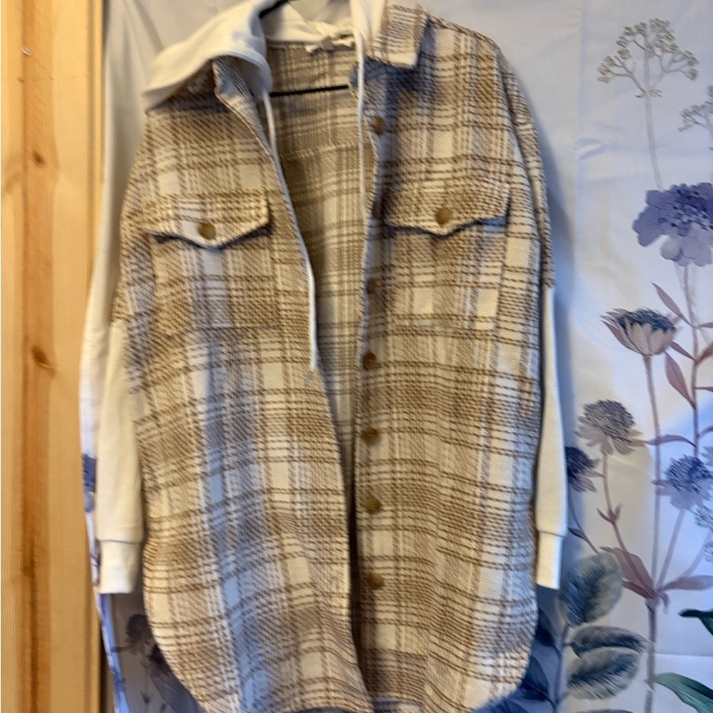LBLC the Label Brown and Cream Plaid Vest